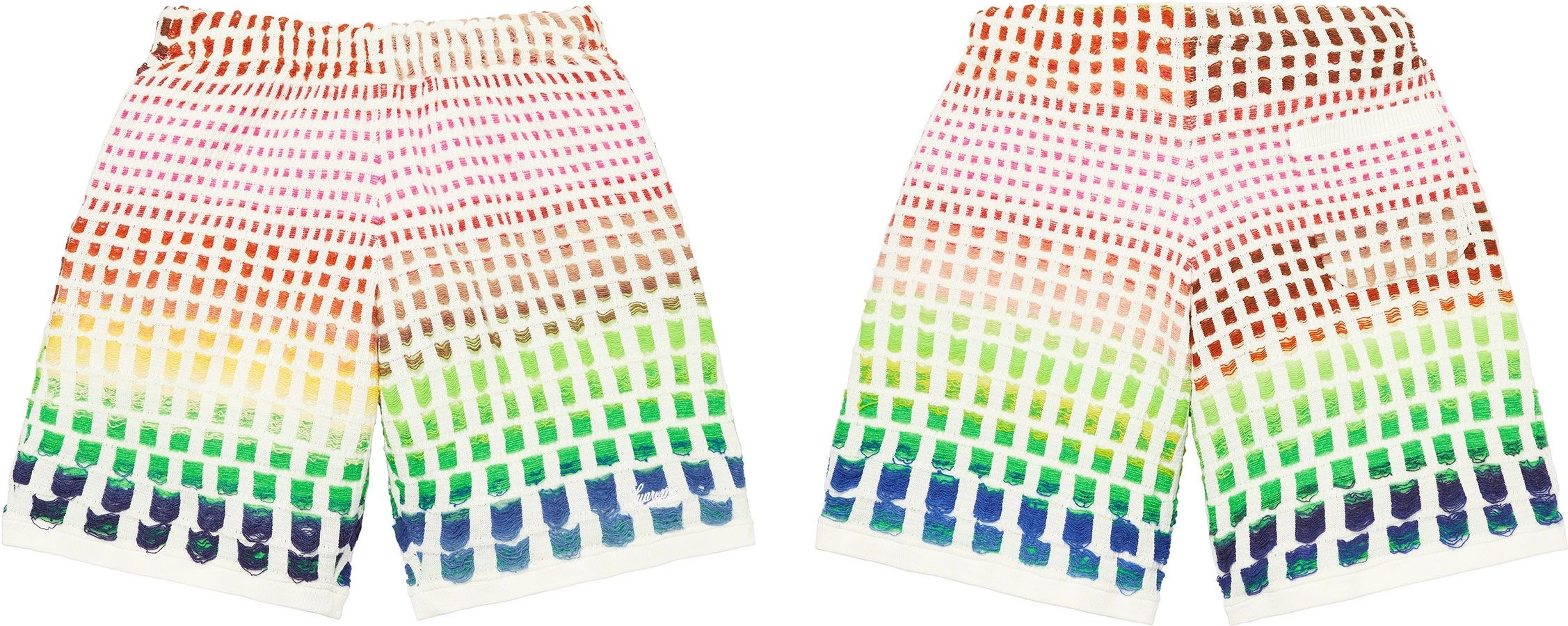 Gradient Grid Knit Short view 9